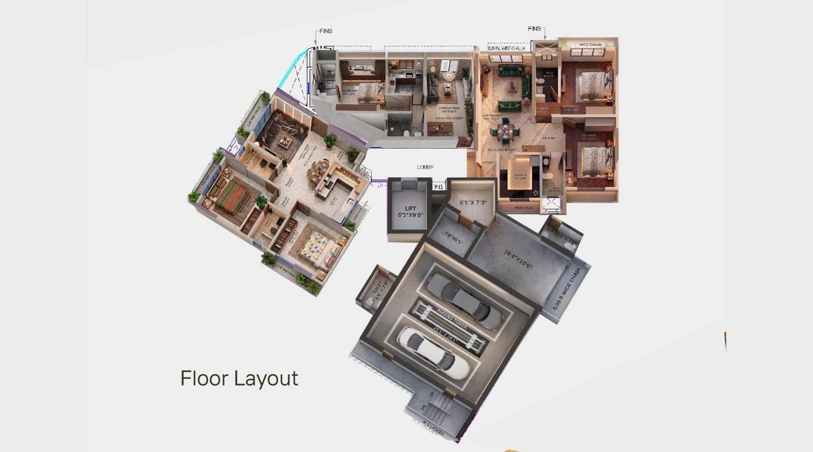 Aahana-Landmark-Typical-Floor-Plan